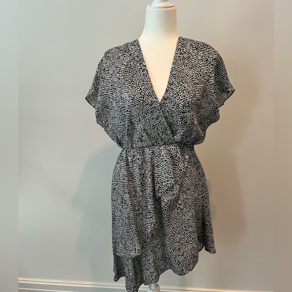 Maje Sleeveless V-Neck Mini Dress